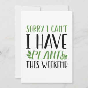 Ik heb dit weekend Planten Bedankkaart