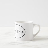 Ik heb dit! Zwart-witte bladtentoonspeler Espresso Kop (Rechts)