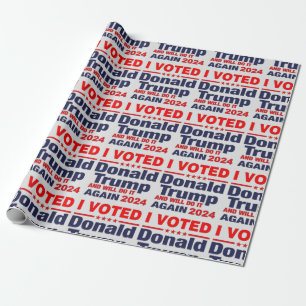 IK HEB DONALD TRUMP GESTEMD CADEAUPAPIER