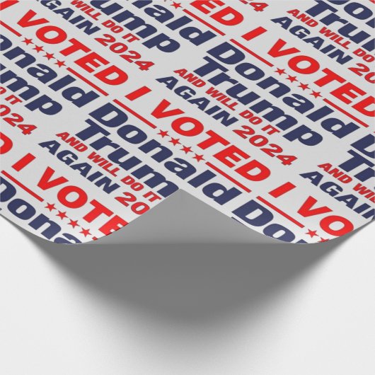 IK HEB DONALD TRUMP GESTEMD CADEAUPAPIER (Hoek)