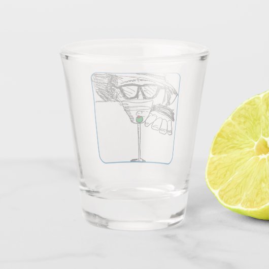 "Ik heb dorst" Happy Hour Shot Glas (Achterkant)