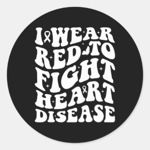 Ik heb Draag om de bewustwordingsstrijd tegen hart Ronde Sticker