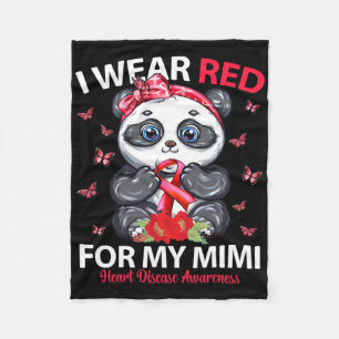 Ik heb Draag voor mijn Mimi Heart Disease Awarenes Fleece Deken