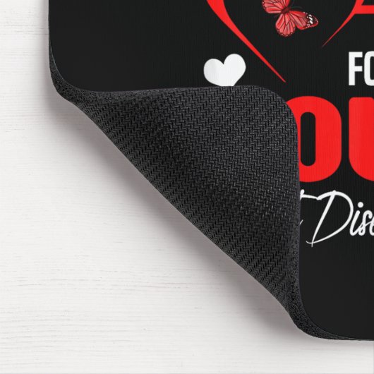 Ik heb Draag voor mijn neef Heart Disease Awarenes Muismat (Hoek)