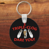 Ik heb drie clog met jou. sleutelhanger (Voorkant)