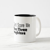 Ik heb drie dochters (2) tweekleurige koffiemok (Voorkant rechts)
