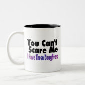 Ik heb drie dochters. tweekleurige koffiemok (Links)