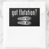 Ik heb drijfschoenen rechthoekige sticker (Tas)