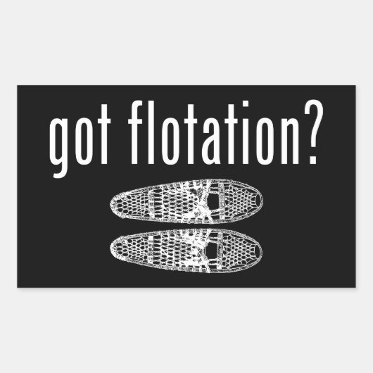 Ik heb drijfschoenen rechthoekige sticker (Voorkant)