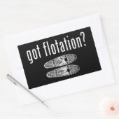 Ik heb drijfschoenen rechthoekige sticker (Envelop)