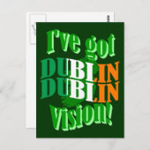 Ik heb Dublin visie Briefkaart (Voorkant / Achterkant)
