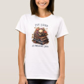 Ik heb duizend levens geleefd, boekenliefhebber t-shirt (Voorkant)