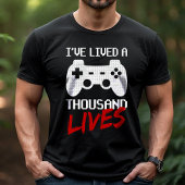 Ik heb duizend levens geleefd Videogamer Tri-Blend Shirt
