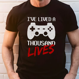 Ik heb duizend levens geleefd Videogamer Tri-Blend Shirt