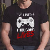 Ik heb duizend levens Videospel Gamer Tri-Blend Shirt