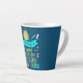 Ik heb dus geen mensen gekropen. latte mok (Rechterhoek)