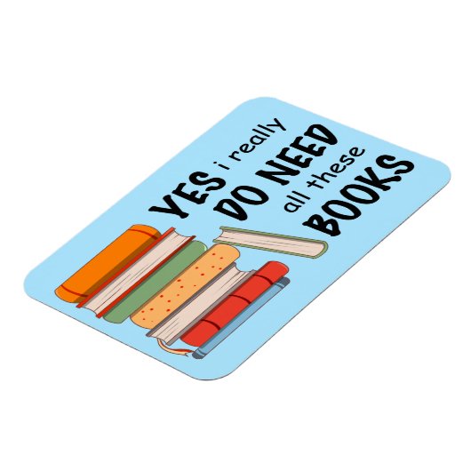 Ik heb echt al deze boeken Magnet nodig Magneet (Linkerzijde)