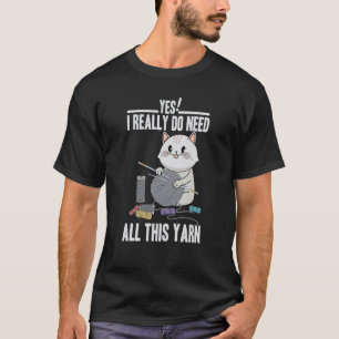 Ik heb echt al die garen schattige kat breien nodi t-shirt