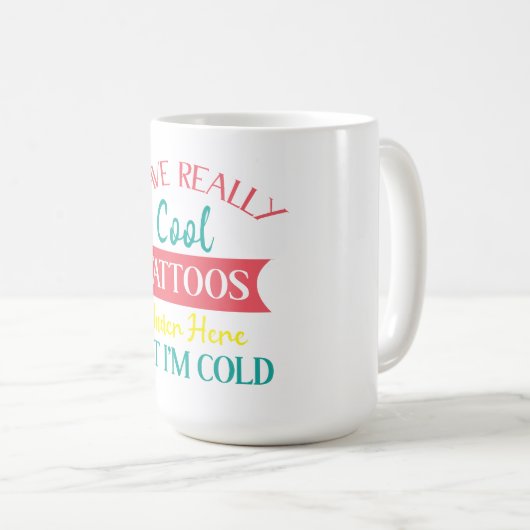 IK HEB ECHT TATTOOS ONDER HIER, MAAR IM KOUD, KOFFIEMOK (Voorkant rechts)