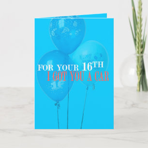 Ik heb een 16e-jaarkaart voor je. kaart