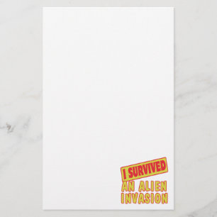 IK HEB EEN ALIENINVASIE OVERLEEFD BRIEFPAPIER