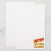 IK HEB EEN ALIENINVASIE OVERLEEFD BRIEFPAPIER (Voorkant / Achterkant)