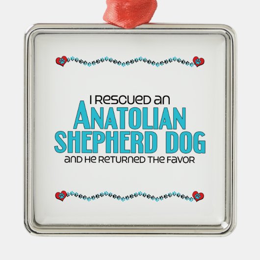 Ik heb een Anatoliaanse Shepherd Dog (Mannelijke h Metalen Ornament (Voorkant)