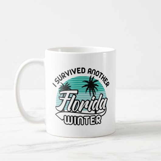 Ik heb een andere Florida Winter overleefd Koffiemok (Links)