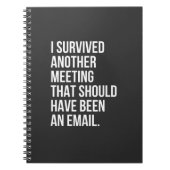 Ik heb een andere vergadering overleefd die per e- notitieboek (Voorkant)