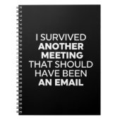 Ik heb een andere vergadering overleven die een notitieboek (Voorkant)