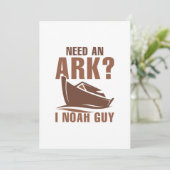 Ik heb een ark nodig. bedankkaart (Staand voorkant)