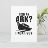 Ik heb een ark nodig. bedankkaart (Staand voorkant)