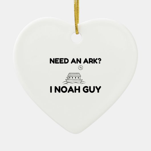 Ik heb een ark nodig. keramisch ornament (Voorkant)