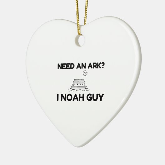 Ik heb een ark nodig. keramisch ornament (Links)