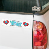 Ik heb een Australian Shepherd (Vrouw Dog) gered Bumpersticker (Op Truck)