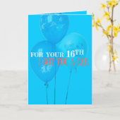 Ik heb een auto voor je 16e verjaardag Kaart (Gele Bloem)
