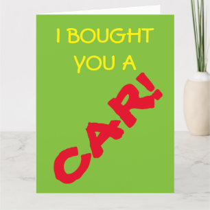 Ik heb een auto voor je gekocht! Ik bedoel Kaart