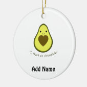 Ik heb een Avocuddle Cute Kawaii Avocado nodig Keramisch Ornament (Links)