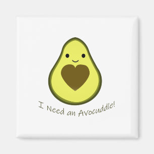 Ik heb een Avocuddle Cute Kawaii Avocado nodig Magneet