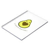 Ik heb een Avocuddle Cute Kawaii Avocado nodig Notitieboek (Linkerzijde)