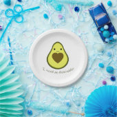 Ik heb een Avocuddle Cute Kawaii Avocado nodig Papieren Bordje (Feest)