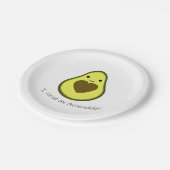 Ik heb een Avocuddle Cute Kawaii Avocado nodig Papieren Bordje (Gekanteld)