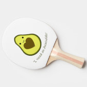 Ik heb een Avocuddle Cute Kawaii Avocado nodig Tafeltennisbatje (Zijkant)