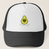 Ik heb een Avocuddle Cute Kawaii Avocado nodig Trucker Pet (Voorkant)