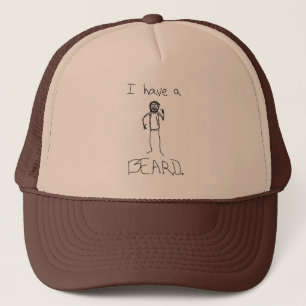 Ik heb een baard trucker pet