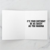 IK HEB EEN BALLOON EN JE FUNNY BIRTHDAY CAR KAART (Binnen)