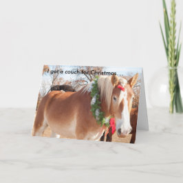 Ik heb een bank voor Kerstmis... Feestdagen Kaart