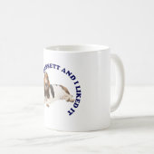 Ik heb een Bassett Hond gekust Koffiemok (Voorkant rechts)