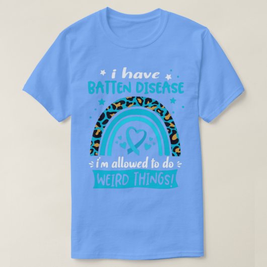 Ik heb een Batten-ziekte, ik mag het wel doen. T-shirt (Design voorkant)