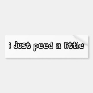 Ik heb een beetje gepeild bumpersticker